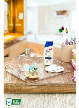 Nandy Home صينية عرض مستطيلة من الكريستال  - Image 2