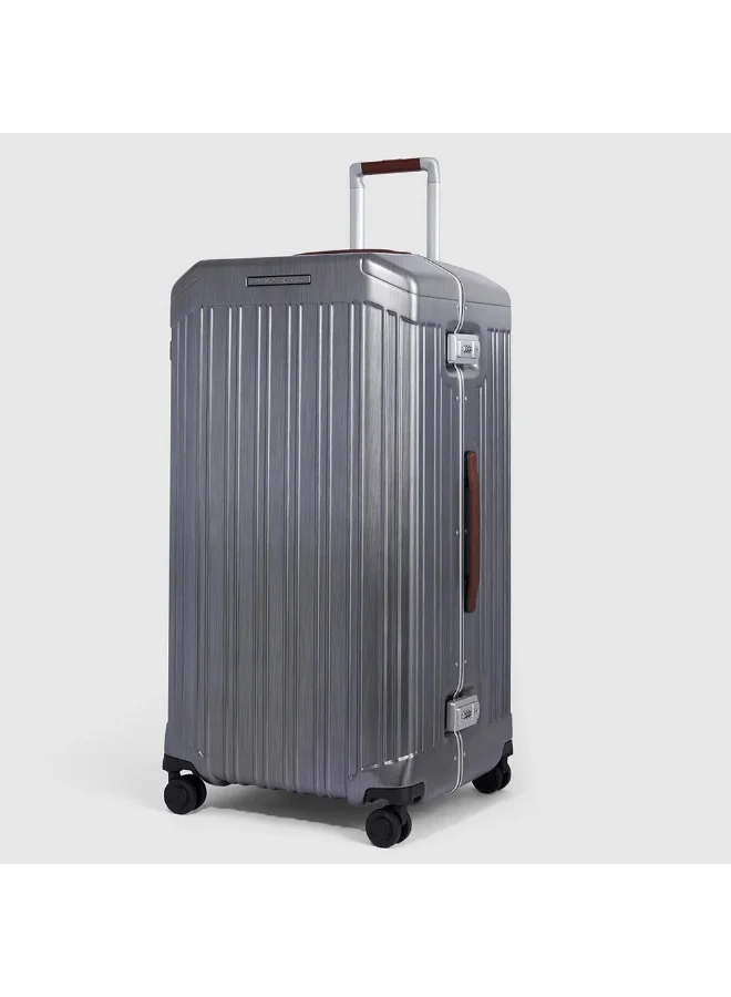 بيكوادرو حقيبة سفر Piquadro BV5213PQLM ترنك مقاس 30 بوصة | حقيبة شحن بهيكل صلب من البولي كربونيت (PC) مع قفل TSA و4 عجلات مزدوجة دوارة