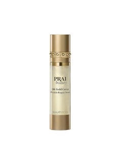 PRAI PRAI Beauty 24K Gold Caviar Wrinkle Repair Serum for Face | Anti-Aging Serum with Hyaluronic Acid to Plump and Fill In Wrinkles | Anti-Wrinkle Serum with Vitamin C for Brighter, Firmer Skin | 1.7 Oz 
