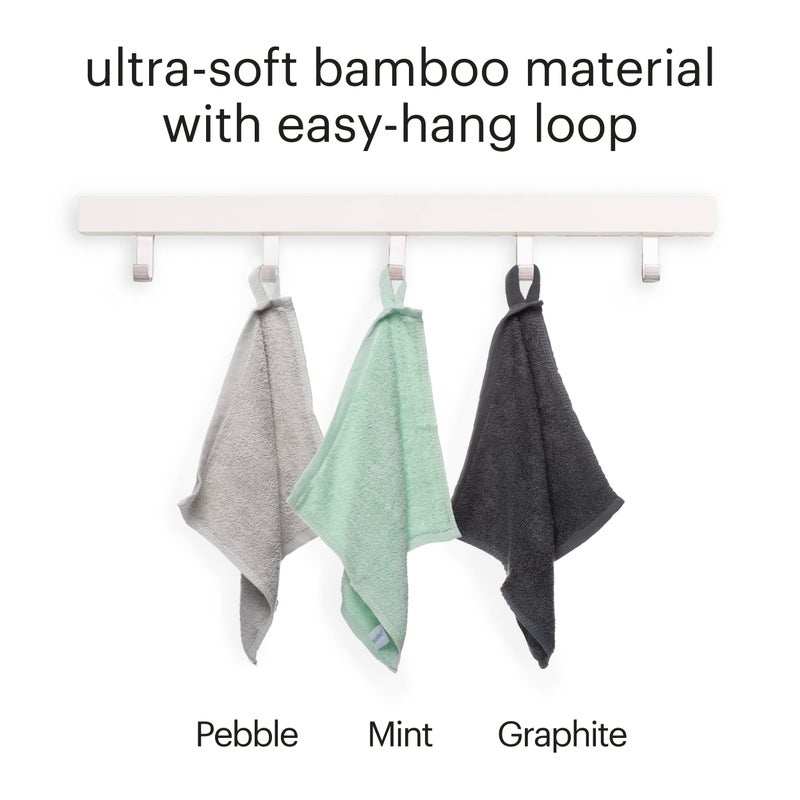 Brondell Brondell Ultra-Soft 100% Rayon Derived from Bamboo Bidet Towels for Bathrooms  Soft and Absorbent  Machine-Washable  Quick Dry  9.85  x 9.85   Includes Mesh Laundry Bag  Assorted Colors  - Image 3