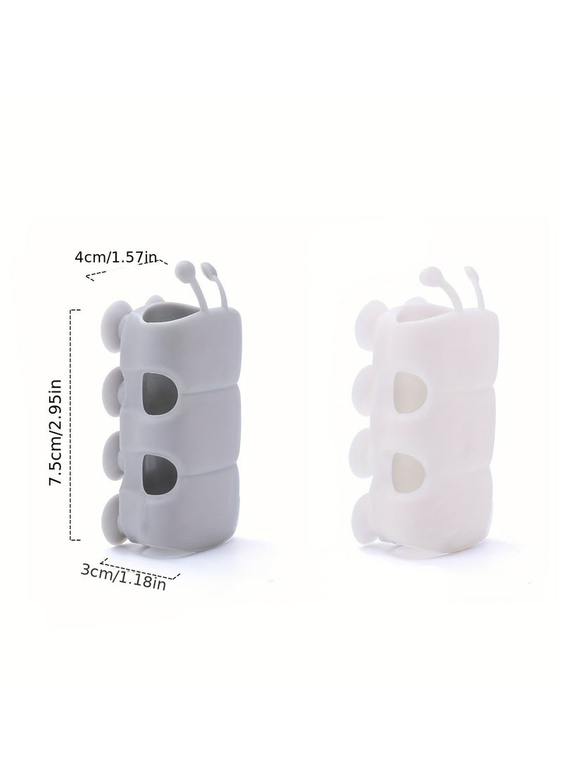 2pcs shower nozzle suction cup bracket, shower nozzle suction cup bracket, wall mounted universal silicone fixed seat, bathroom accessories  - Image 2