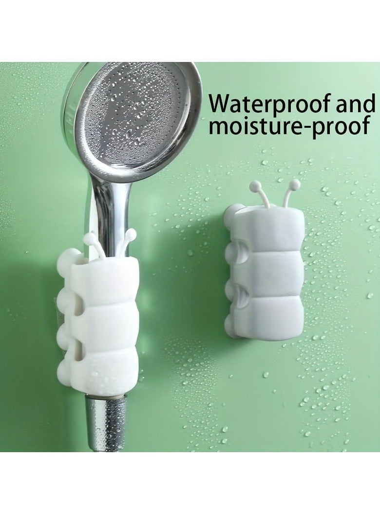 2pcs shower nozzle suction cup bracket, shower nozzle suction cup bracket, wall mounted universal silicone fixed seat, bathroom accessories  - Image 3