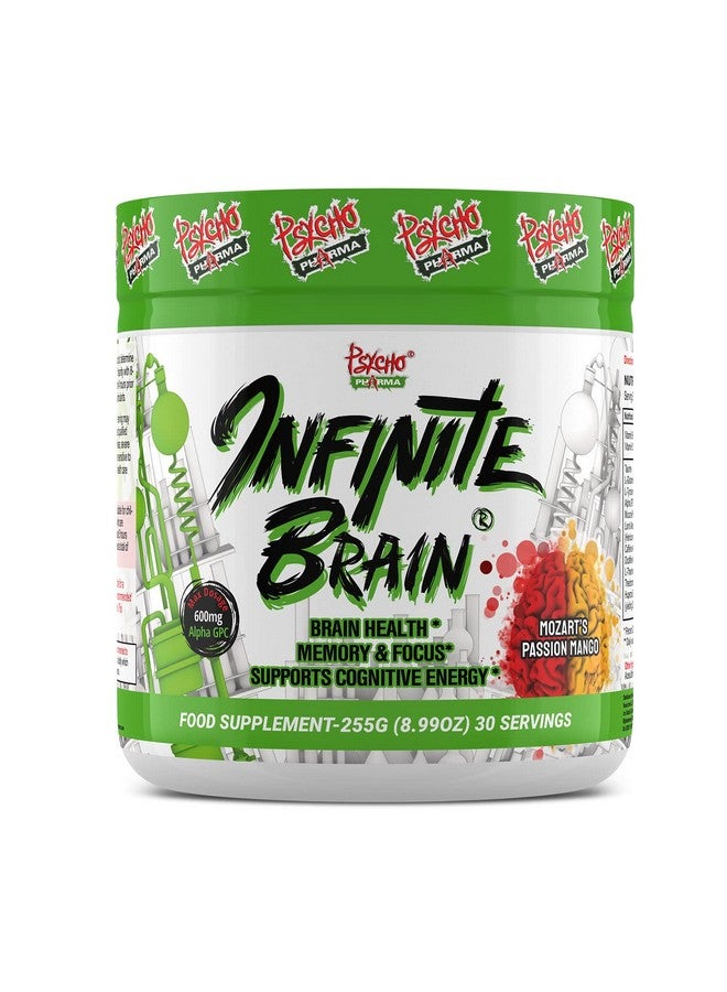 Psycho Pharma. Infinite Brain Nootropic Game Changer. Compete Win (Mozart's Passion Mango, 30 Serving) - Image 1