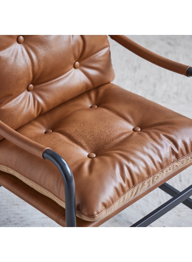 DGL Comfortable PU Leather Chair with Metal Frame，dinning chair， Easy to Assemble and Detach for Ultimate Relaxation - Image 5