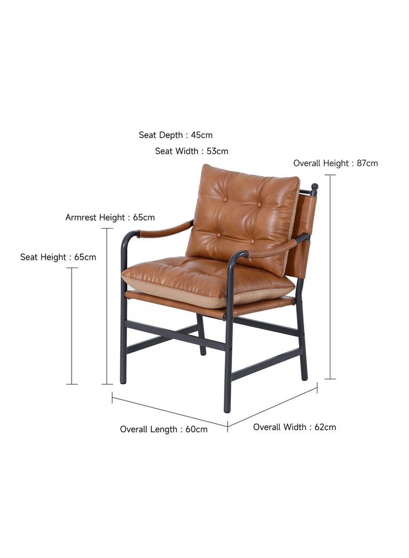 DGL Comfortable PU Leather Chair with Metal Frame，dinning chair， Easy to Assemble and Detach for Ultimate Relaxation - Image 3