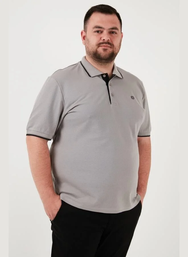 Buratti  Buratti Plus Size Cotton Regular Fit Polo Collar T Shirt Men's Polo Collar T-Shirt 5902118B for Men | Best Price UAE