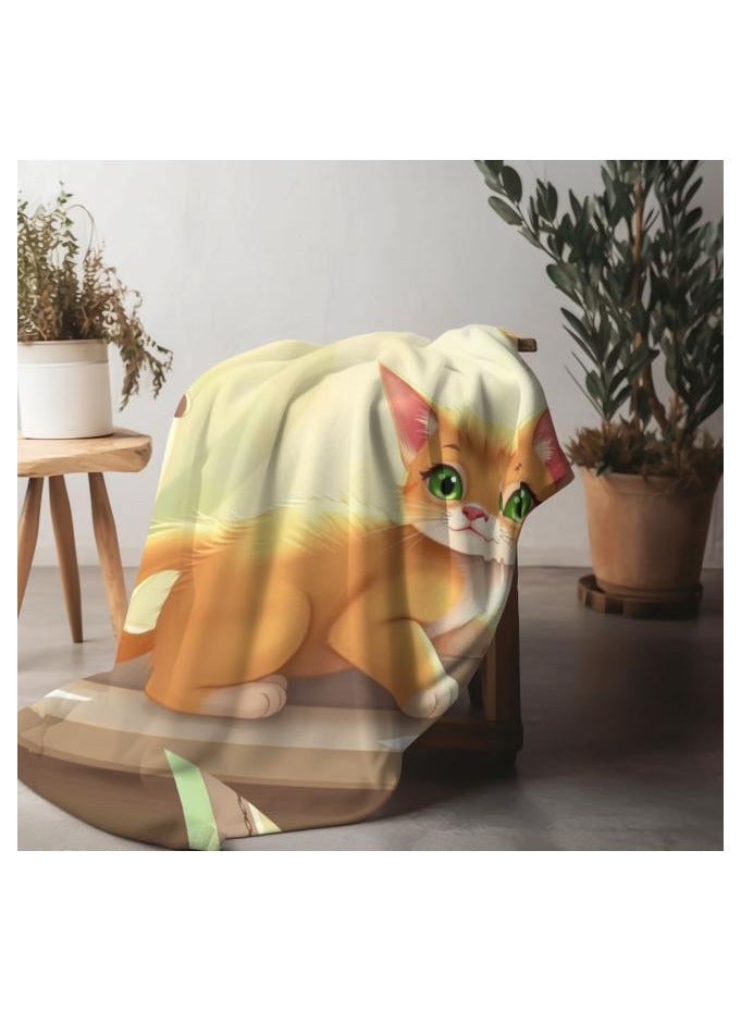 general Children's or student cartoon flannel thin blanket (warm and comfortable, suitable for sleep, games) 100cm*150cm - 504 - Image 1
