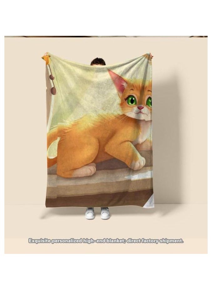 general Children's or student cartoon flannel thin blanket (warm and comfortable, suitable for sleep, games) 100cm*150cm - 504 - Image 4