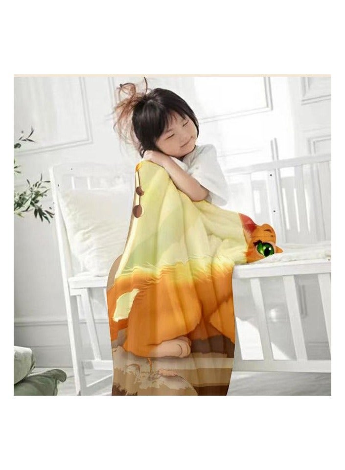 general Children's or student cartoon flannel thin blanket (warm and comfortable, suitable for sleep, games) 100cm*150cm - 504 - Image 3