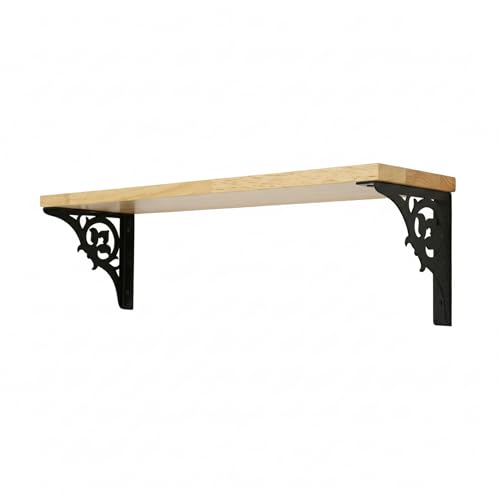 Spillbox Wooden Pooja Home Temple|White Metal Shelf |Wall Mountable|Easy Screw Assembly|Home Temple for Puja Room |Pooja Stand | Mandir-SINGLE FLORAL (Black small) - Image 5