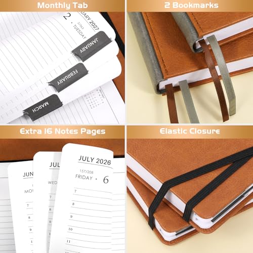 Lemome 2026-2027 Diary - Daily Planner 2026-2027, July 2026 - June 2027 Appointment Book, 5.75" x 8.5", Hourly Planner with Tabs/Pen Loop/Bookmarks - Image 5