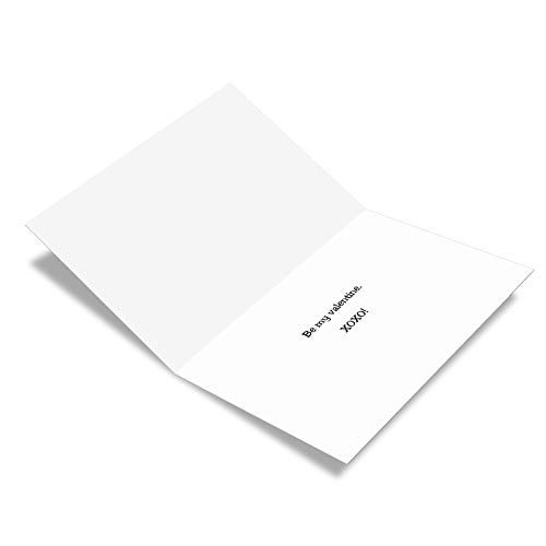 NobleWorks, Happy Valentine's Day Card with Envelope - Note Card for Loving Valentine - Hugs or Kisses 2420 - Image 2