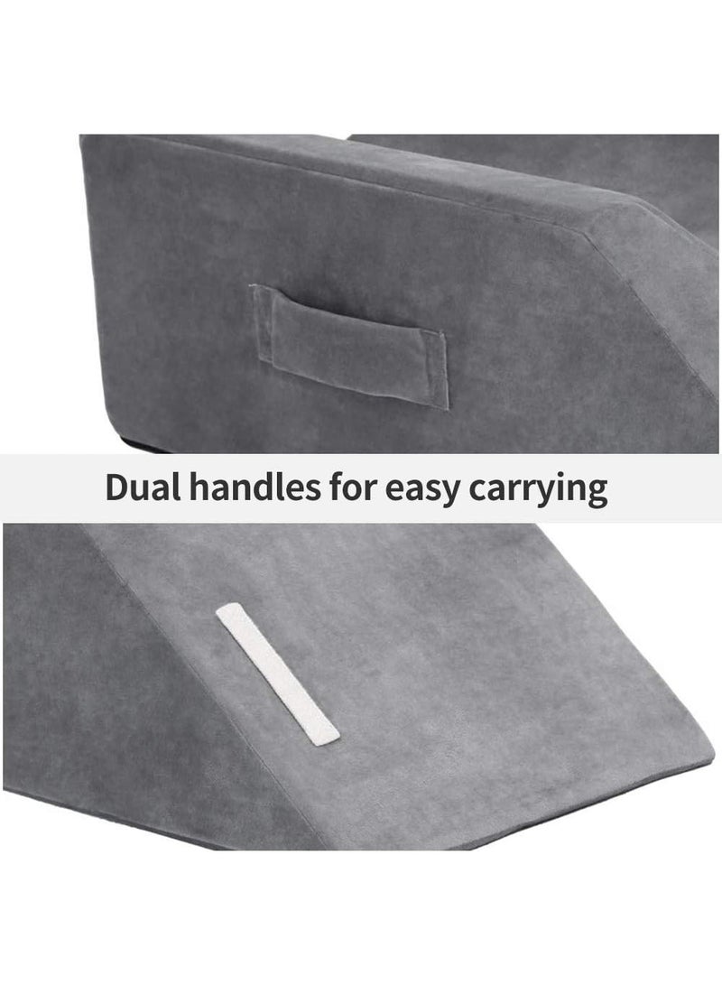 LightEase Memory Foam Leg Support and Elevation Pillow w/Dual Handles for Surgery, Injury, or Rest - Image 4