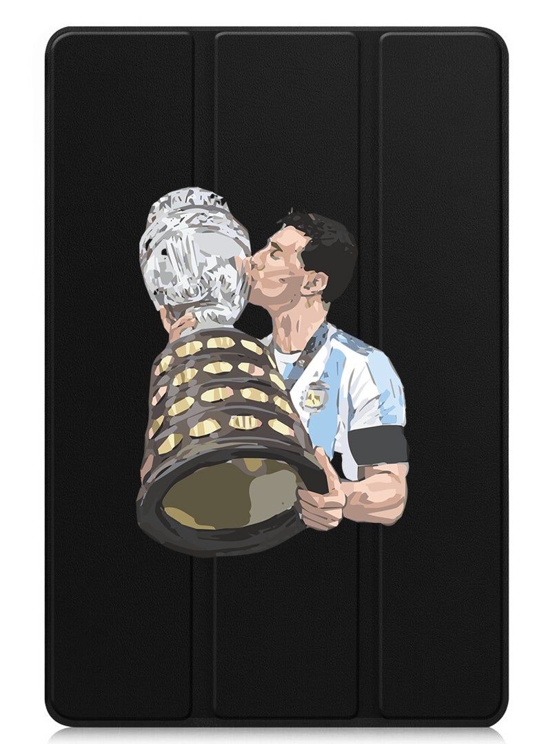 Theodor Protective Flip Case For Huawei MatePad SE 11 (2024) With Trifold Stand Auto Wake Sleep Shockproof Cover Messi - Image 1