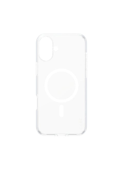 PanzerGlass CARE FlagShip MagSafe Case for Apple iPhone 16 Plus 6.7" 2024| 15-Ft Drop Protection, Anti-Yellowing, Slim Profile, Raised Camera Bezel, MagSafe Compatible - Clear / White