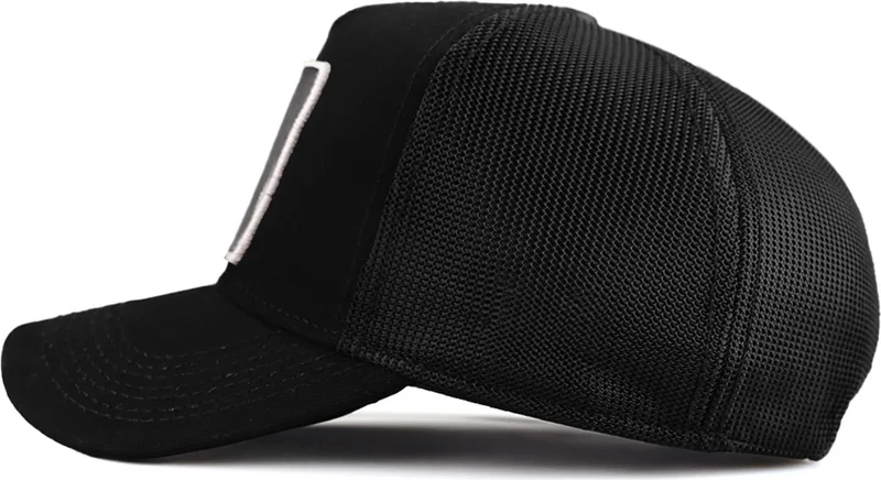 Black Börk BlackBörk V1 Trucker See You Later Never- Unisex Black Hat (Cap) with 2 Code Logo