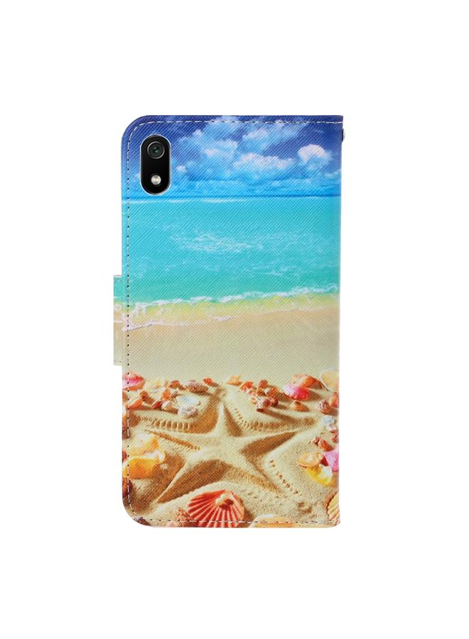 إيروريكس جراب لهاتف Xiaomi Redmi 7A، جراب جلدي PU قابل للطي أفقيًا برسومات ملونة ثلاثية الأبعاد مع حامل وفتحات للبطاقات ومحفظة - Image 3