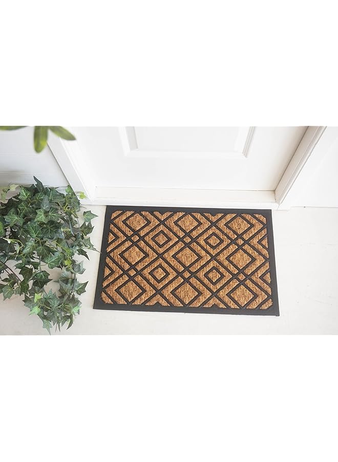 أوركيد سجادة باب مصبوبة طبيعية من بنما مقاس 40×60 سم، مضادة للانزلاق وممتصة للأوساخ، سجادة أرضية للباب الأمامي والخلفي مصنوعة من ألياف جوز الهند الطبيعية بنسبة 100% ومقاومة للعوامل الجوية وصديقة للبيئة، سجادة مدخل Rb 6741 - Image 5