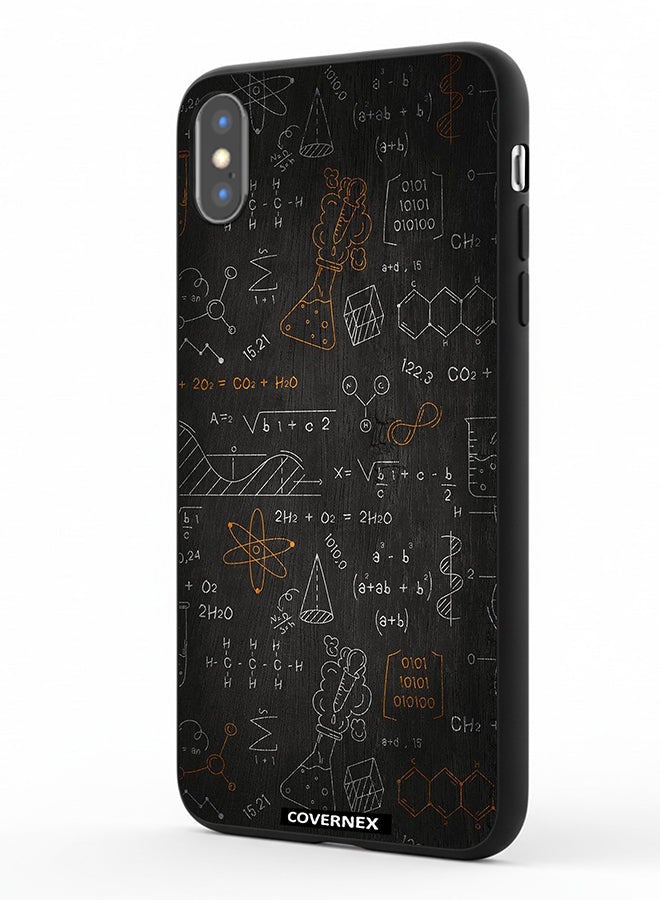 Covernex Apple iPhone Xs Max Protective Case Cover Printed Featuring The Scientist Chalkboard Formula - Image 1