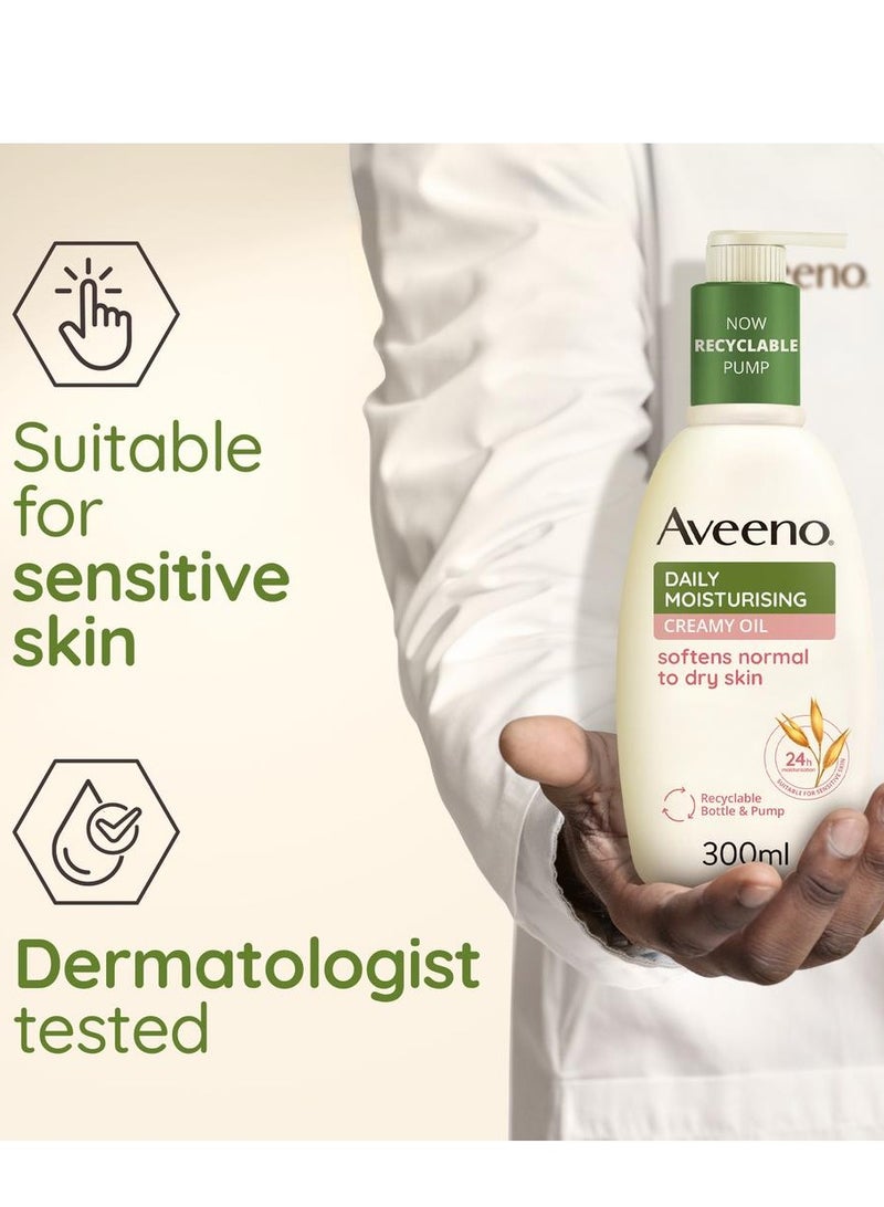 Aveeno Aveeno Daily Moisturising Creamy Oil 300ml  - Image 4