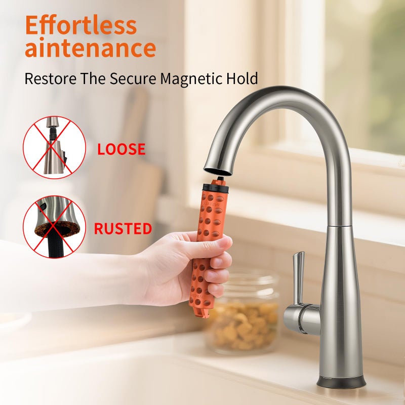 Kooloba RP80977 Magnet Replacement Kit for Delta Kitchen Faucet Parts - Fixes Loose Spray Head, Easy Install, Strong Magnet, Includes Installation Tool - Image 2