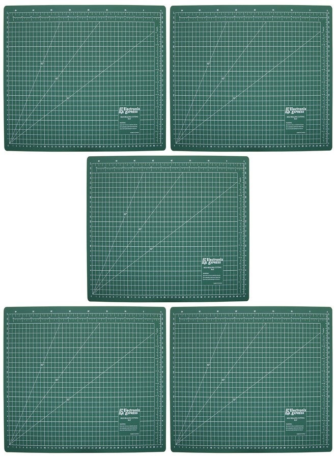 EX ELECTRONIX EXPRESS 5 Pack Metric 45cm x 30cm (17.71" x 11.81") Self-Healing Cutting Mat, Grid Lines Measure 40 cm x 25 cm by EX ELECTRONIX EXPRESS - Image 1