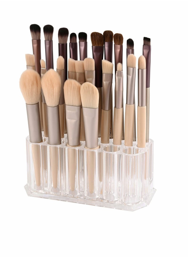 Generic Clear Acrylic Makeup Brush and Nail Polish Organizer for Beauty Storage and Display  - Image 3