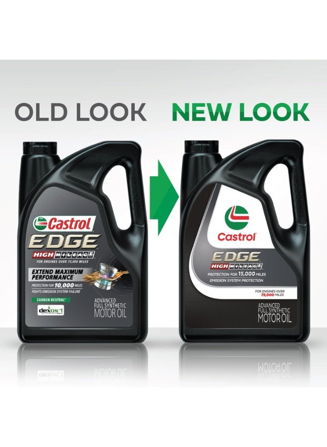 Castrol Edge High Mileage 0W-20 Advanced Full Synthetic Motor Oil, 5 Quarts - Image 4