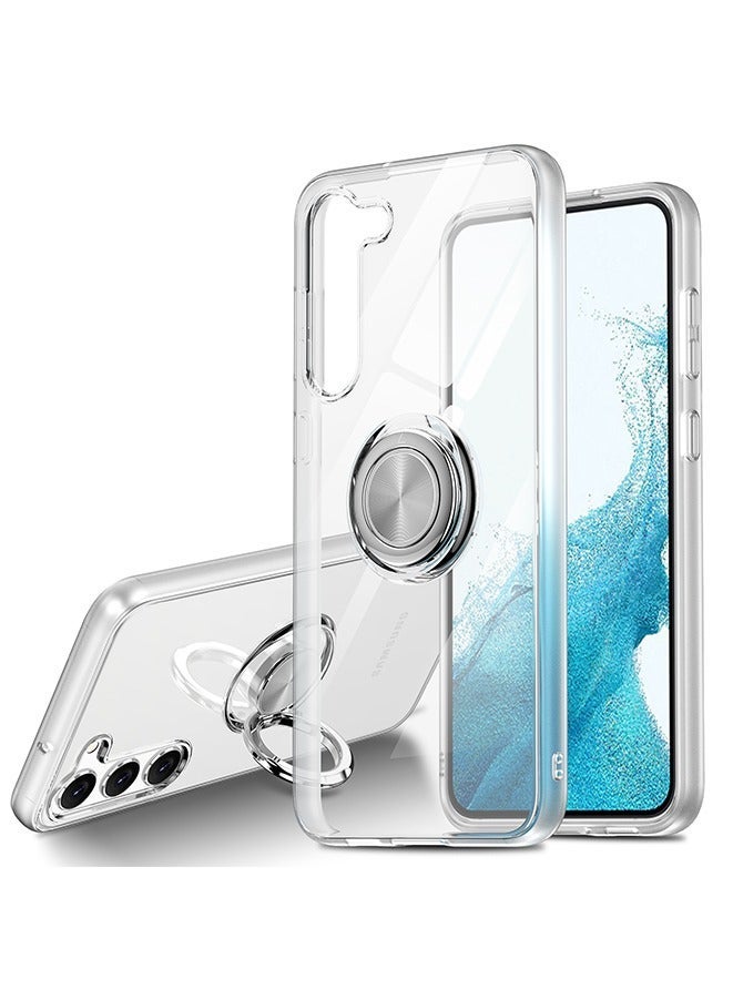 IAF Case for Samsung Galaxy S23 Plus,Shock-Resistant Flexible TPU Silicone Phone Cover with Magnetic Ring Kickstand (Samsung Galaxy S23 Plus) - Image 1