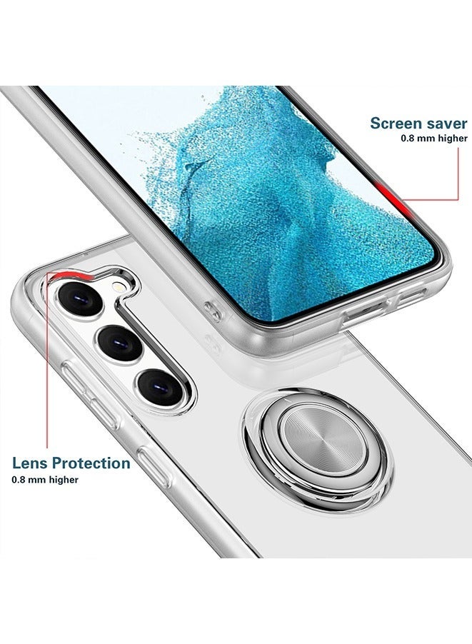 IAF Case for Samsung Galaxy S23 Plus,Shock-Resistant Flexible TPU Silicone Phone Cover with Magnetic Ring Kickstand (Samsung Galaxy S23 Plus) - Image 3