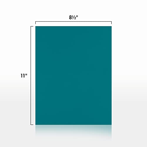LUXPaper 8.5" x 11" Cardstock | Letter Size | Teal | 100lb. Cover (183lb. Text) | 50 Qty - Image 2
