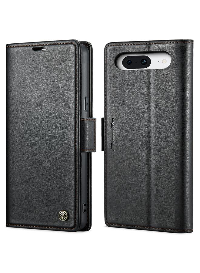 The Bros Case For Google Pixel 8 023 Butterfly Buckle Litchi Texture RFID Anti-theft Leather Phone Case