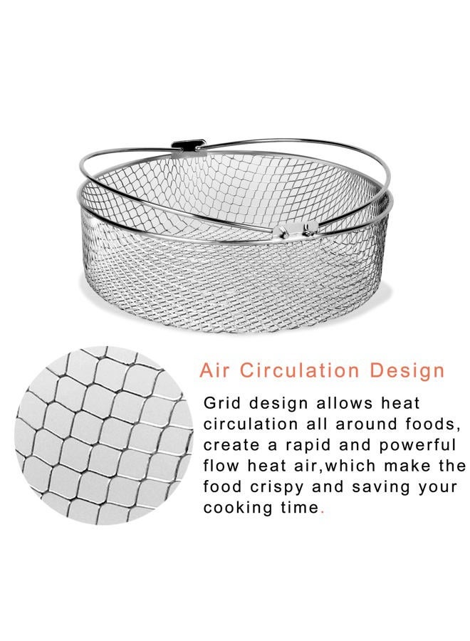 Croask Air Fryer Basket for Instant Pot 6, 8Qt,Accessories for Air Fryer,Air Fryer Replacement Basket,Steamer Basket,Mesh Basket - Image 2