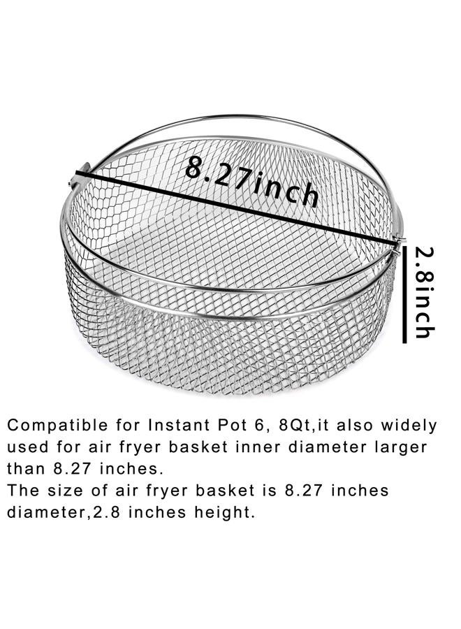 Croask Air Fryer Basket for Instant Pot 6, 8Qt,Accessories for Air Fryer,Air Fryer Replacement Basket,Steamer Basket,Mesh Basket - Image 3