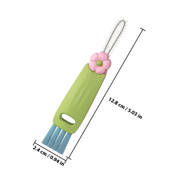 Multifunctional 3Pcs Bottle Straw Lid Cleaning Brushes Set With Hanging Groove - Image 3
