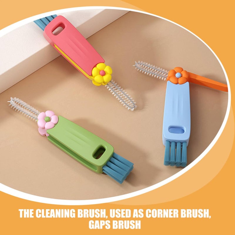 Multifunctional 3Pcs Bottle Straw Lid Cleaning Brushes Set With Hanging Groove - Image 4