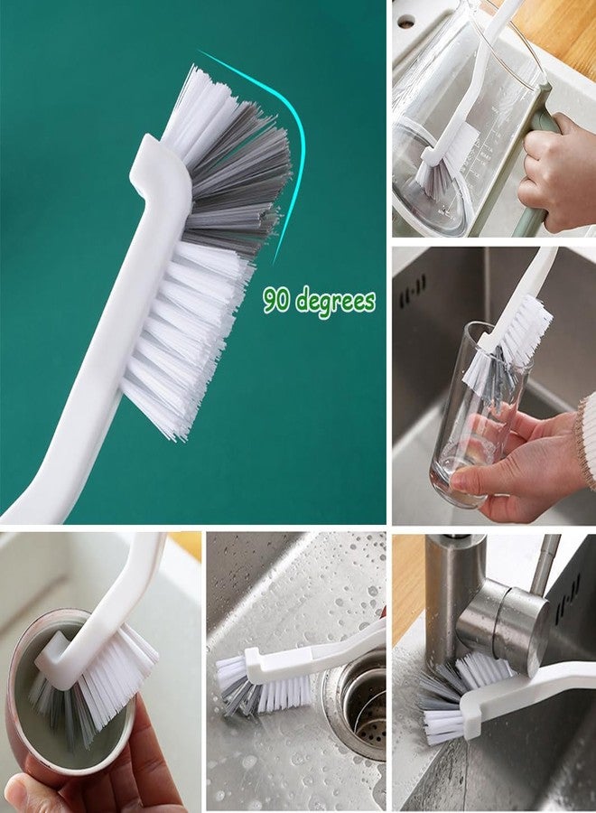 CRAFNEW 12Pcs Crevice Cleaning Brush Set, Multifunctional Hard Bristle Cleaning Product with Scraper, Designed specifically for Cleaning Narrow Spaces, Suitable for Toilets, faucets, Kitchens, Grouting - Image 2