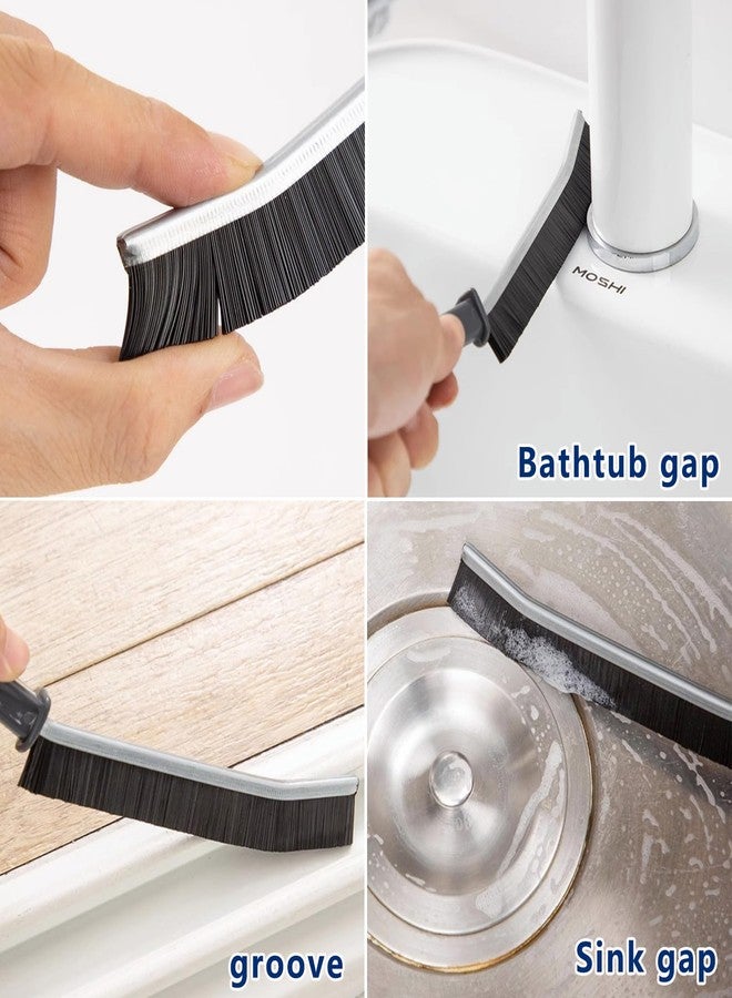 CRAFNEW 12Pcs Crevice Cleaning Brush Set, Multifunctional Hard Bristle Cleaning Product with Scraper, Designed specifically for Cleaning Narrow Spaces, Suitable for Toilets, faucets, Kitchens, Grouting - Image 3