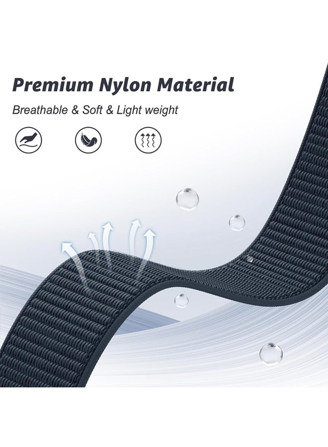 PULUZ Nylon Replacement Wrist Band for iWatch Series 10 46mm, Compatible with iWatch Band 42mm/44mm/45mm/46mm/49mm, for iWatch Ultra Series 10 9 8 SE 7 6 5 4 3 2 1 - Image 5