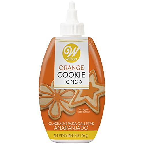 Wilton Cookie Icing FastDrying Squeeze Bottle Icing for Decorating Sugar Cookies  Gingerbread 75 oz Orange Packaging May Vary - Image 1