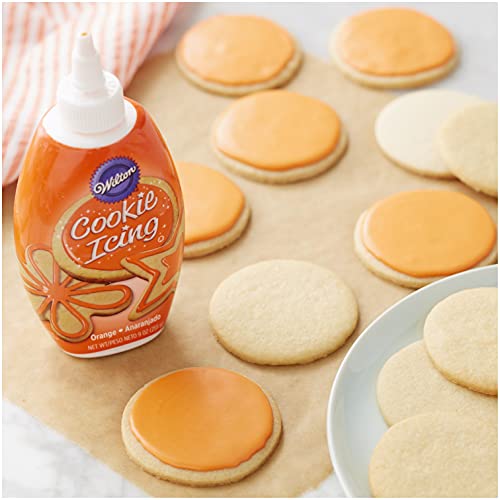 Wilton Cookie Icing FastDrying Squeeze Bottle Icing for Decorating Sugar Cookies  Gingerbread 75 oz Orange Packaging May Vary - Image 5