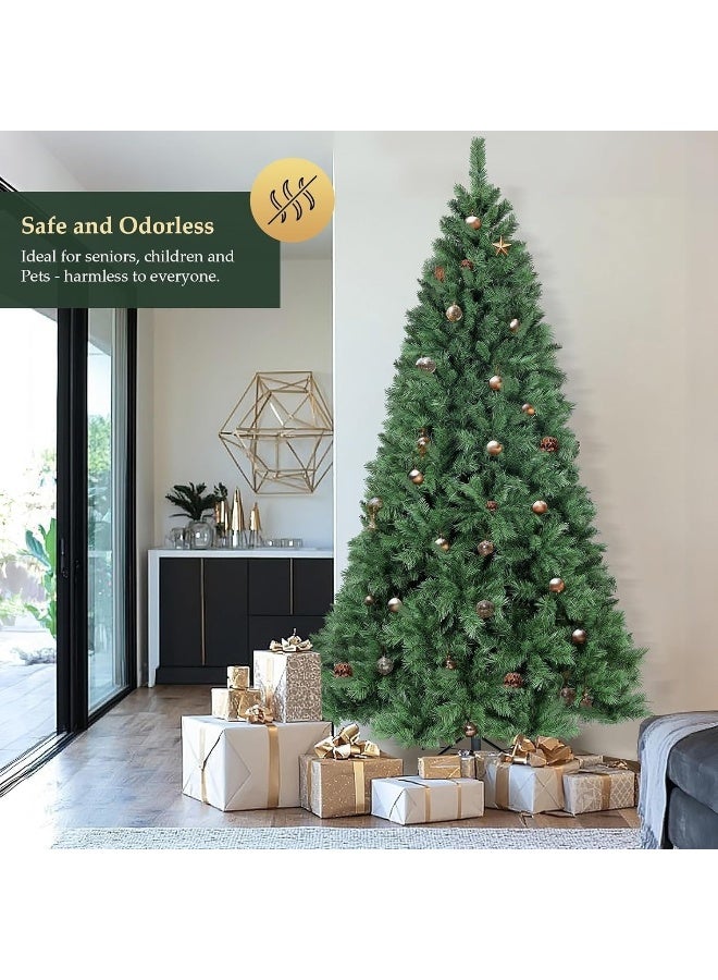 شجرة عيد الميلاد الاصطناعية 5 أقدام - 1.5 متر مع 1200 نصيحة مع قاعدة معدنية قوية - سهلة التجميع شجرة عيد الميلاد الاصطناعية من PVC للمنزل، المكتب، الحفلات، زينة عيد الميلاد ورأس السنة الجديدة - Image 3