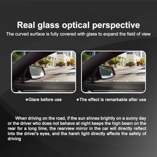 SKOUIO For Hyundai Elantra 2017 2018 Mirror Glass Passenger Side |Heated | Convex Type | w/Backing Plate | Replacement For 87621F3050, 87621F2050 - Image 5