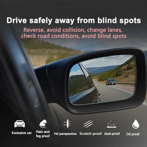 SKOUIO For Hyundai Elantra 2017 2018 Mirror Glass Passenger Side |Heated | Convex Type | w/Backing Plate | Replacement For 87621F3050, 87621F2050 - Image 4