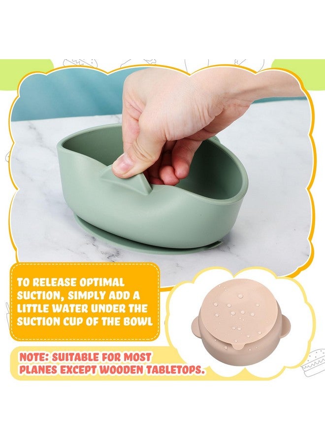 Nuogo 6 Pcs Stainless Steel Baby Bowls with Removable Silicone Shell 304 Toddler Bowls Kids Anti Scald Snack Container for Food Feeding, Dishwasher Safe(Vivid Color,Suction-a) - Image 4