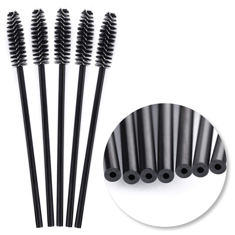 Tbestmax 200 Disposable Mascara Wand Eyebrow Brushes Spoolies Applicator for Eyelash Extension Makeup Kits - Image 2