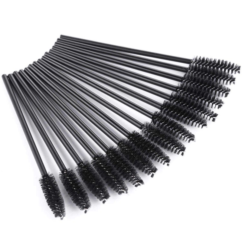 Tbestmax 200 Disposable Mascara Wand Eyebrow Brushes Spoolies Applicator for Eyelash Extension Makeup Kits - Image 1