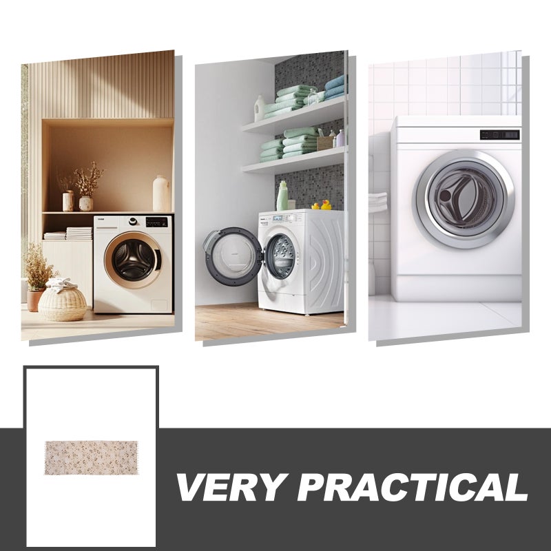 Washing Machine Cover Dustproof Protective Home Appliances Rectangular Simple Style Cotton 1Pcs - Image 3
