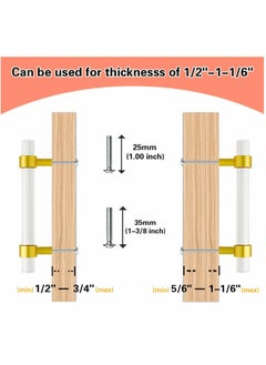 Y&D Door Handles 2Pack Pull Push Barn Handle Heavy Duty Transparent Acrylic Safety Grab Bar Toilet Cabinet Garage Shed Hardware Bathrooms Shower Decorative  - Image 4