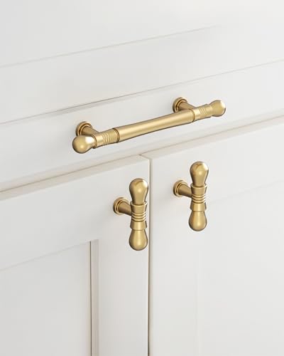 9BUILD 10 Pack 375 Inch Cabinet Handles Champagne Bronze Kitchen Cabinet Hardware Kitchen Handles for Cabinets Champagne Pull for Cabinets Dresser Pull Drawer Pulls - Image 3